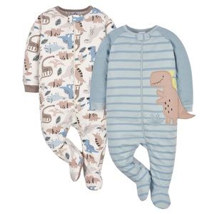 Gerber 2-Pack Baby Boys Dino Sleep 'N Plays NWT